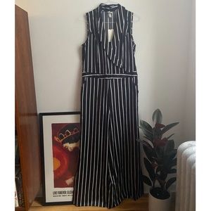 Target A New Day Black Striped Jumpsuit NWT